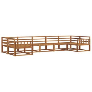 vidaXL Utend&oslash;rs sofa-sett 7 pcs Naturlig Solid akasietre