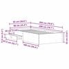 vidaXL Sengeramme med skuffer artisan eik 90 x 200 cm Konstruert tre