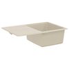 vidaXL Vask Beige 670 x 460 mm 80% kvarts og 20% harpiks