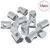 vidaXL M&oslash;bel Fattnut 12 pcs Sinkbelagt M6 x 13 mm Jern