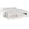 vidaXL Seniorseng hvit 180x200 cm heltre furu