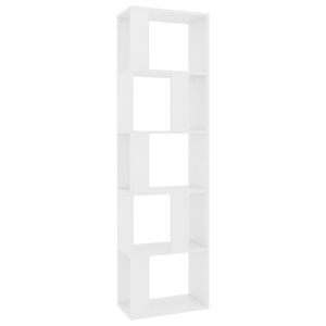 vidaXL Bokhylle/Romdeler hvit 45x24x159 cm konstruert tre