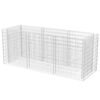 vidaXL Gabion h&oslash;ybed st&aring;l 270x90x100 cm