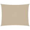 vidaXL Solseil oxfordstoff rektangulær 3x4,5 m beige