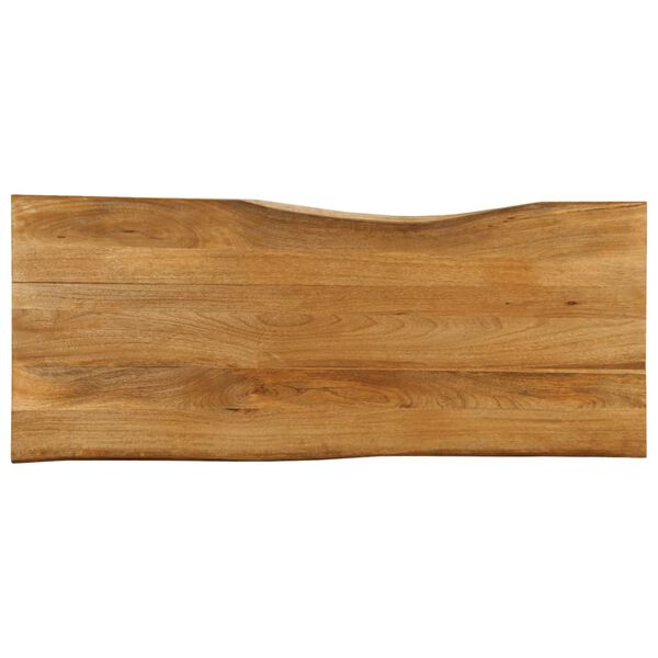 vidaXL Bordplate 140x60x2,5 cm naturlig kant heltre mango