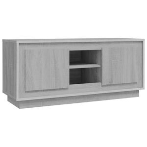 vidaXL TV-benk gr&aring; sonoma 102x35x45 cm konstruert tre