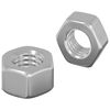 vidaXL Sekskant eiken&oslash;ttmuttere 2 pcs s&oslash;lv m8 Metall