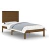 vidaXL Sengeramme honningbrun heltre furu 100x200 cm