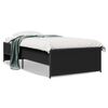 vidaXL Sengeramme svart 90x190 cm konstruert tre og metall