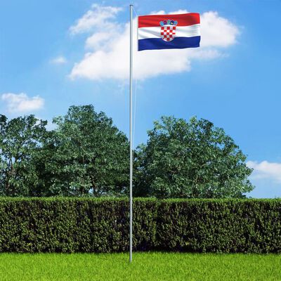 vidaXL Kroatisk flagg 90x150 cm