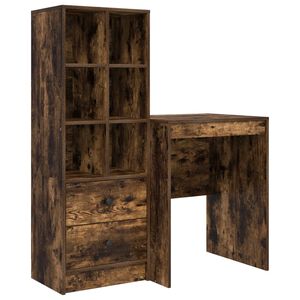 vidaXL Skrivebord R&oslash;kt eik 105,5 x 50 x 127 cm 2 stk.