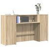 vidaXL Resepsjonspult sonoma eik 180x50x103,5 cm konstruert tre