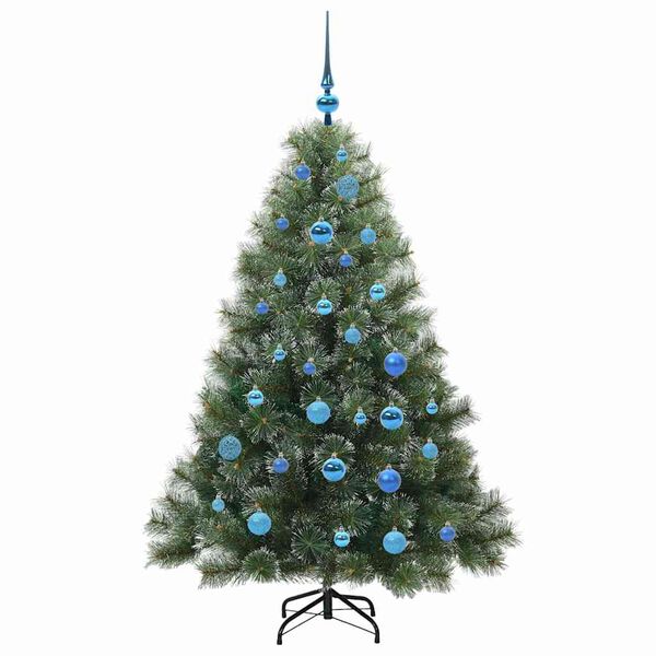 vidaXL Kunstig juletre med 150 LED med stativ gr&oslash;nn 150 cm PE og PVC