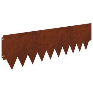 vidaXL Gjerdekant 10 stk. 103 x 30 cm St&aring;l Rusten
