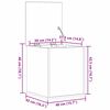 vidaXL Lagringsboks Gamle tre 40 x 42 x 46 cm Konstruert tre