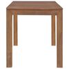 vidaXL Spisebord heltre teak med naturlig etterbehandling 120x60x76 cm