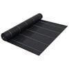 vidaXL Kontrollmatte for ugress svart 2x5 m PP