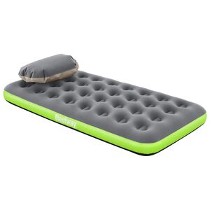 Bestway Luftmadras 1-personers 188 x 99 x 22 cm Gr&aring; og gr&oslash;nn