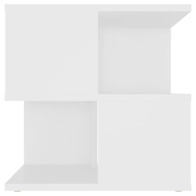 vidaXL Sidebord hvit 40x40x40 cm sponplate