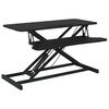 vidaXL Justerbar arbeidsstasjon 90x40x(13-50) cm st&aring;l konstruert tre