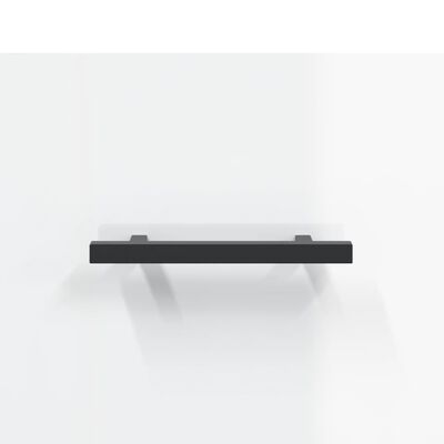 vidaXL Veggmontert nattbord høyglans hvit 35x35x20 cm