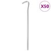 vidaXL Teltplugger 50 stk 23 cm &Oslash;7 mm galvanisert st&aring;l
