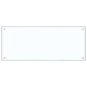 vidaXL Kj&oslash;kkenplate gjennomsiktig 100x40 cm herdet glass