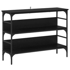 vidaXL Konsollbord Svart eik 100 x 32 x 75 cm Konstruert tre