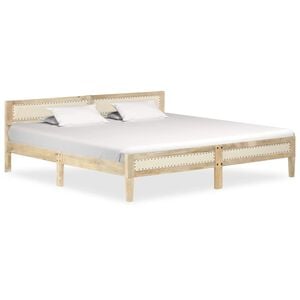 vidaXL Sengeramme heltre mango 200 cm