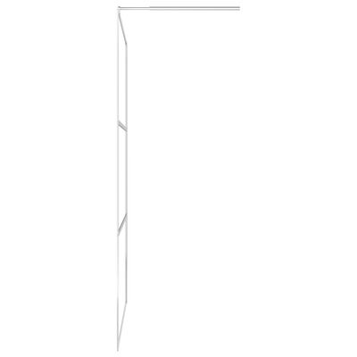 vidaXL Dusjvegg med halvfrostet ESG-glass 90x195 cm