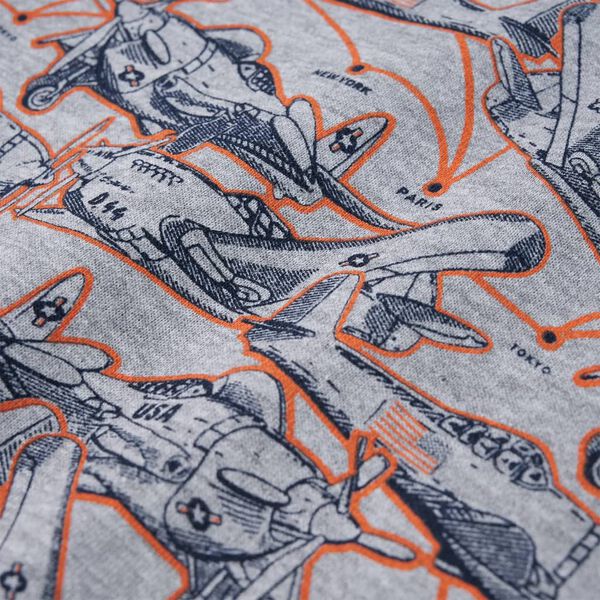 Barnegenser gr&aring; melert 104