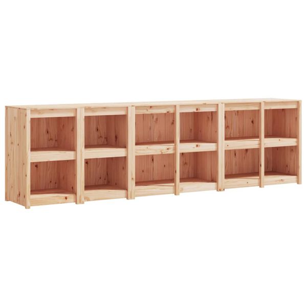 vidaXL Utekj&oslash;kkenskap 4 stk heltre furu