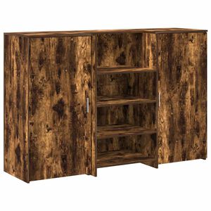 vidaXL Resepsjonspult r&oslash;kt eik 155x50x103,5 cm konstruert tre