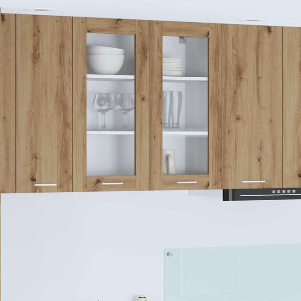 vidaXL Hengende skap Artisan Eik 80 x 31 x 80 cm Konstruert tre