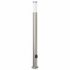 vidaXL Pullertlampe med stikkontakt 110 cm rustfritt st&aring;l IP44