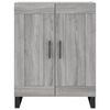 vidaXL Highboard gr&aring; sonoma 69,5x34x180 cm konstruert tre