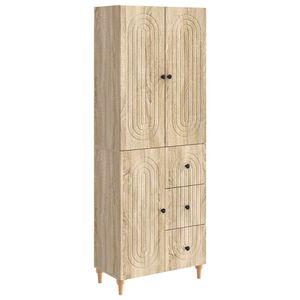 vidaXL Skapsett 2 pcs 66 x 34,5 x 90 cm Konstruert tre