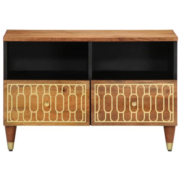 vidaXL TV-benk 70x33x46 cm heltre mango