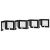 vidaXL Foldbar hundegitter med stativer 8 pcs Svart eik 60 cm