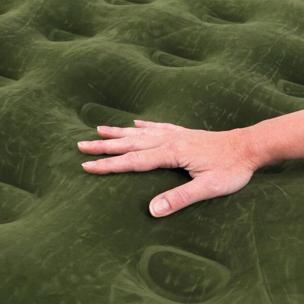 Outwell Luftmadrass Excellent Single m&oslash;rkegr&oslash;nn og gr&aring;