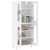 vidaXL Highboard hvit 69,5x34x180 cm konstruert tre
