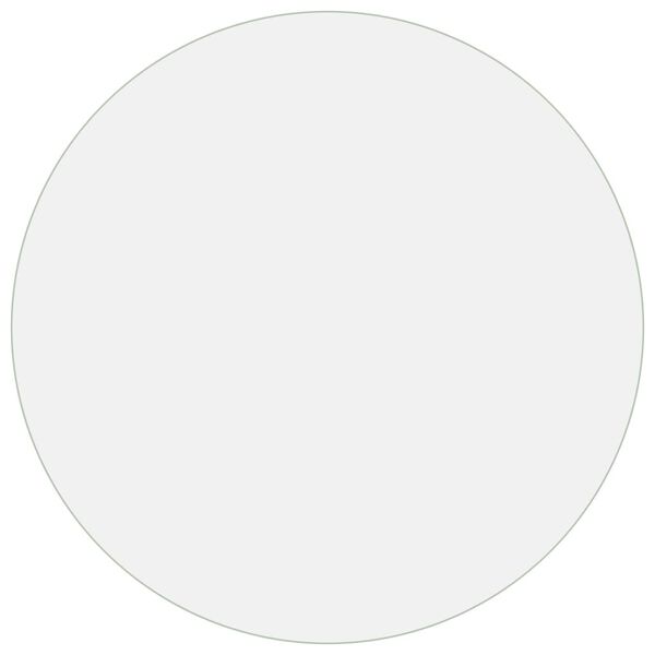vidaXL Bordbeskytter gjennomsiktig Ø 120 cm 1,6 mm PVC