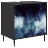 vidaXL Baderomsskap RAALTE Svart eik 60 x 40 x 61 cm Konstruert tre