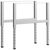 vidaXL Justerbare arbeidsbenkerammer 2 stk metall 85x(69-95,5)cm gr&aring;