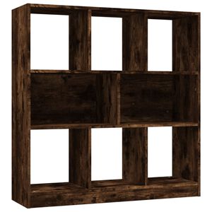 vidaXL Bokhylle r&oslash;kt eik 97,5x29,5x100 cm konstruert tre
