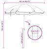 vidaXL Strandparasol Kamuflasje 161 x 193 cm Polyester