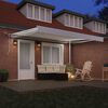 vidaXL Innvendbar Markise Hvit 400 &times; 300 cm Polyester og Metall