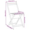 vidaXL Bistrosett 3 pcs Olje naturlig Solid akasietre