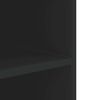 vidaXL Veggskap svart 75x35x60 cm konstruert tre