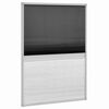 vidaXL Plissert insektskjerm for vindu aluminium 80x120 cm solskjerm